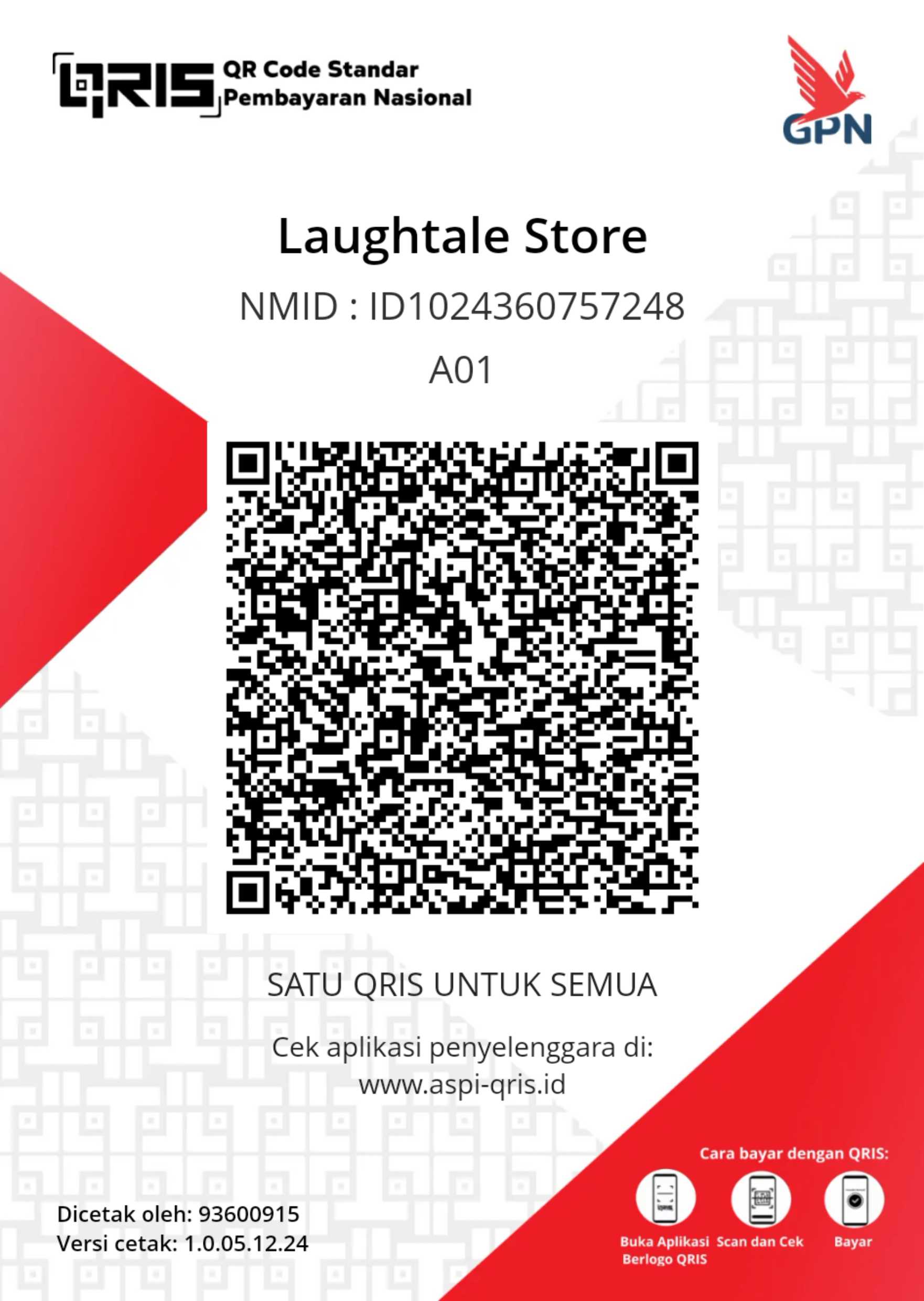 QRIS Laughtale Store
